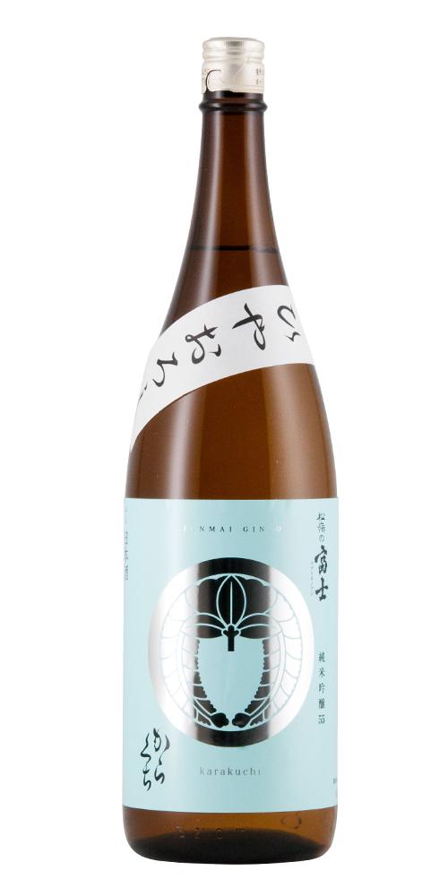 松嶺の冨士 家紋ラベル 純米吟醸 からくち ひやおろし 全体画像