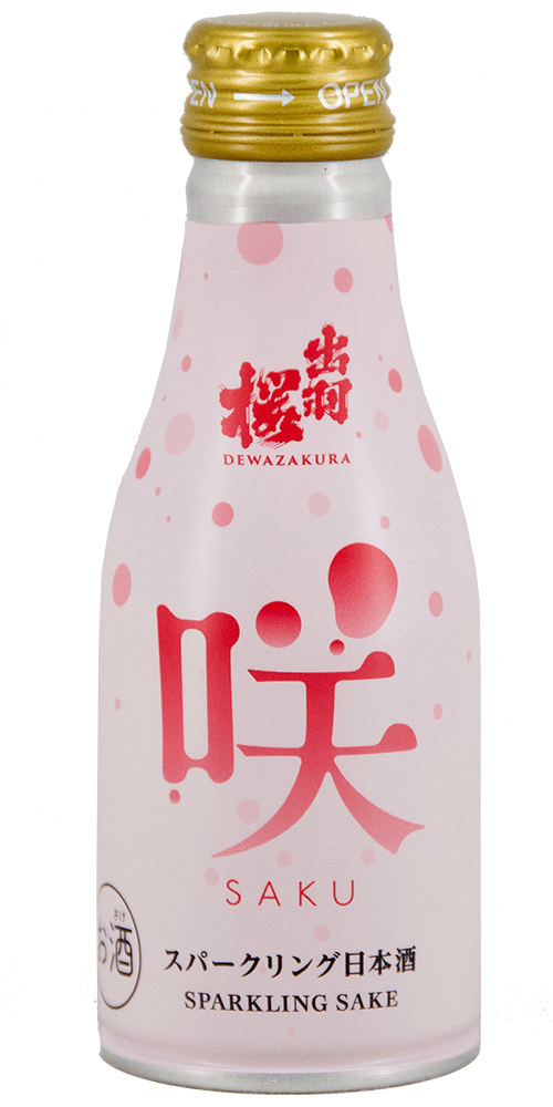 出羽桜 スパークリング日本酒 咲 ボトル缶 全体画像