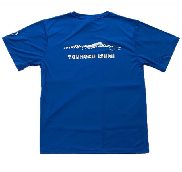 東北泉Tシャツ青 全体バック.jpeg