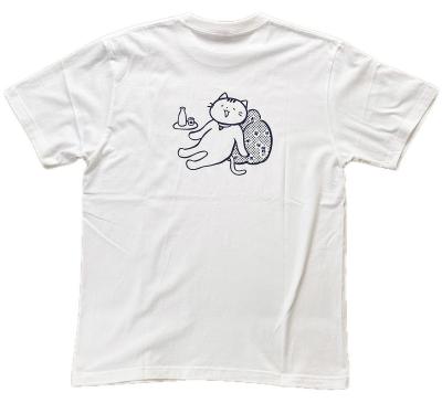 たてにゃんTシャツnew白 全体バック.jpg