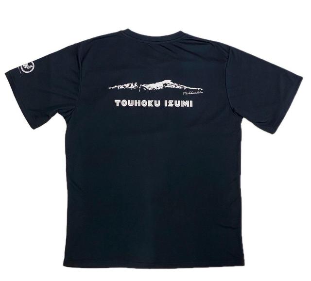 東北泉Tシャツ紺 全体バック.jpg