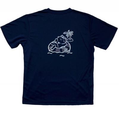 たてにゃんtシャツ紺 後.jpg